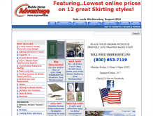 Tablet Screenshot of mobilehomeadvantage.com